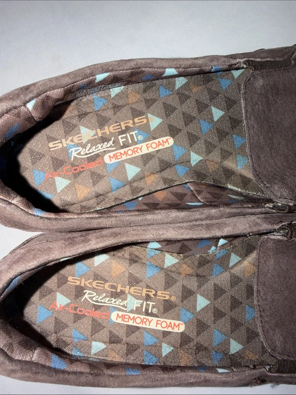 Skechers Relaxed Fit Memory Foam Loafer Brown Suede Shoes Women’s Size 6.5
